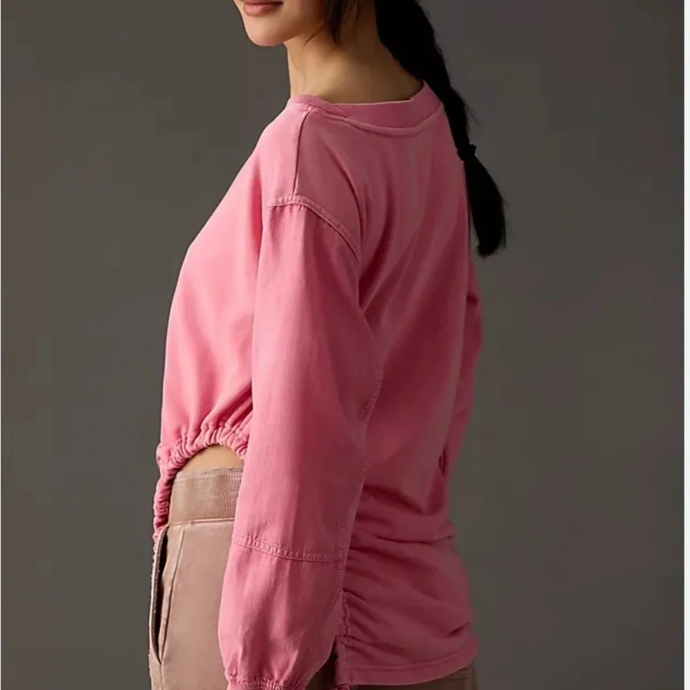 Daily Practice Anthropologie Citadel Pink Pullover Sweatshirt Small - Picture 2 of 9